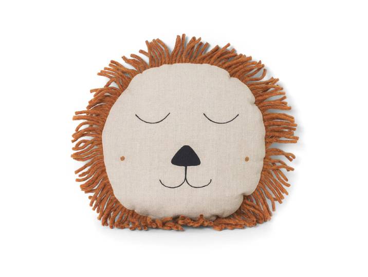 Ferm Living - Safari Kissen Löwe, natur