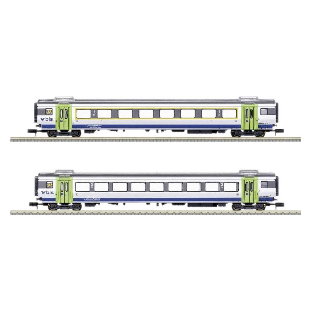 MiniTrix 18294 N 2er-Set Personenwagen GoldenPassLine der BLS (Spur N) (18294)