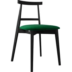WOHNZIMMER STUHL KT71, Holzfarbe: Schwarz