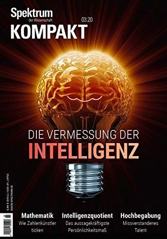 Spektrum der Wissenschaft Verlagsgesellschaft - Spektrum Kompakt - Die Vermessung der Intelligenz - Preis vom 09.10.2026 07:28:09 h