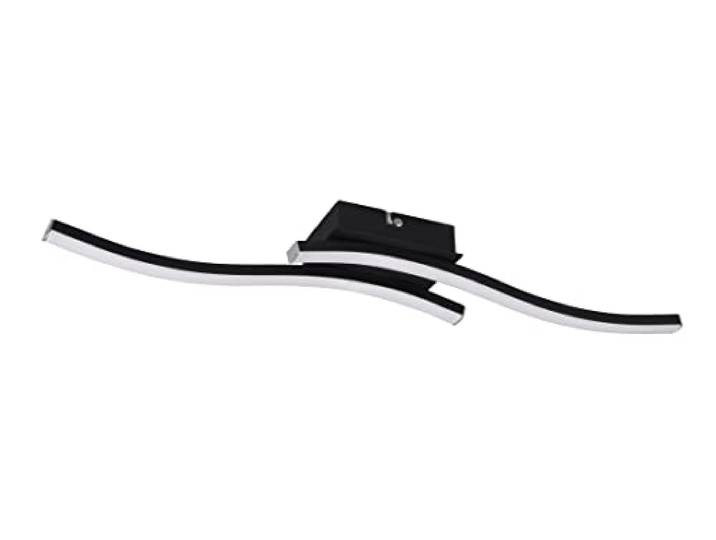Reality\, Plafonnier\, Route incl. 2xLED\, Noir Mat