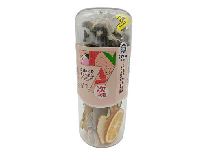 JiLiangMu Thé Oolong Pêche Tranches de Fruits Naturelles 80 g