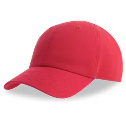 Atlantis Kinder 6-Panel Kappe Klassische Cap KIFR red one size
