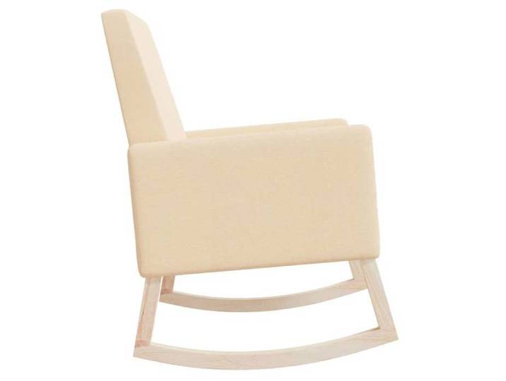 TOP 2026  Fauteuil berçante - 1 PLACE - MODERNE - Crème Tissu - 64x70x88.5 cm FF359
