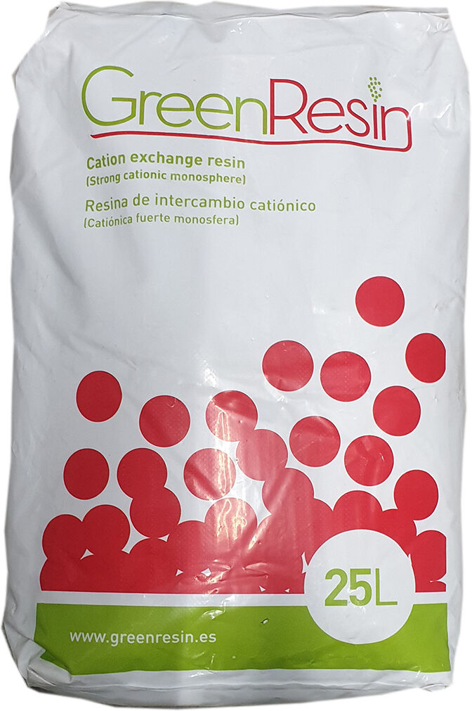 Resina Cationica Forte Per Addolcimento Green Resin 1 Lit. (25) Monosferica Perf