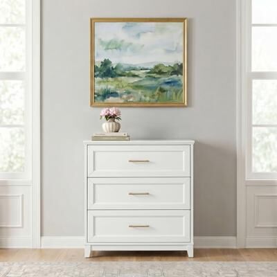 "Martha Stewart Wooden 3-Drawer Cabinet with Premium Hardware - 31.5""W x 16.75""D x 34.25""H"