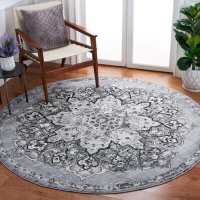SAFAVIEH Brentwood Coral Distressed Medallion Rug
