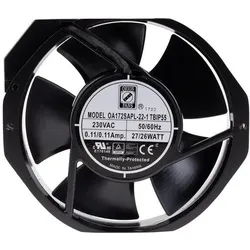 RS PRO AC FAN 172X150X38MM 230VAC WITH IP55 (172 mm), PC Lüfter, Schwarz