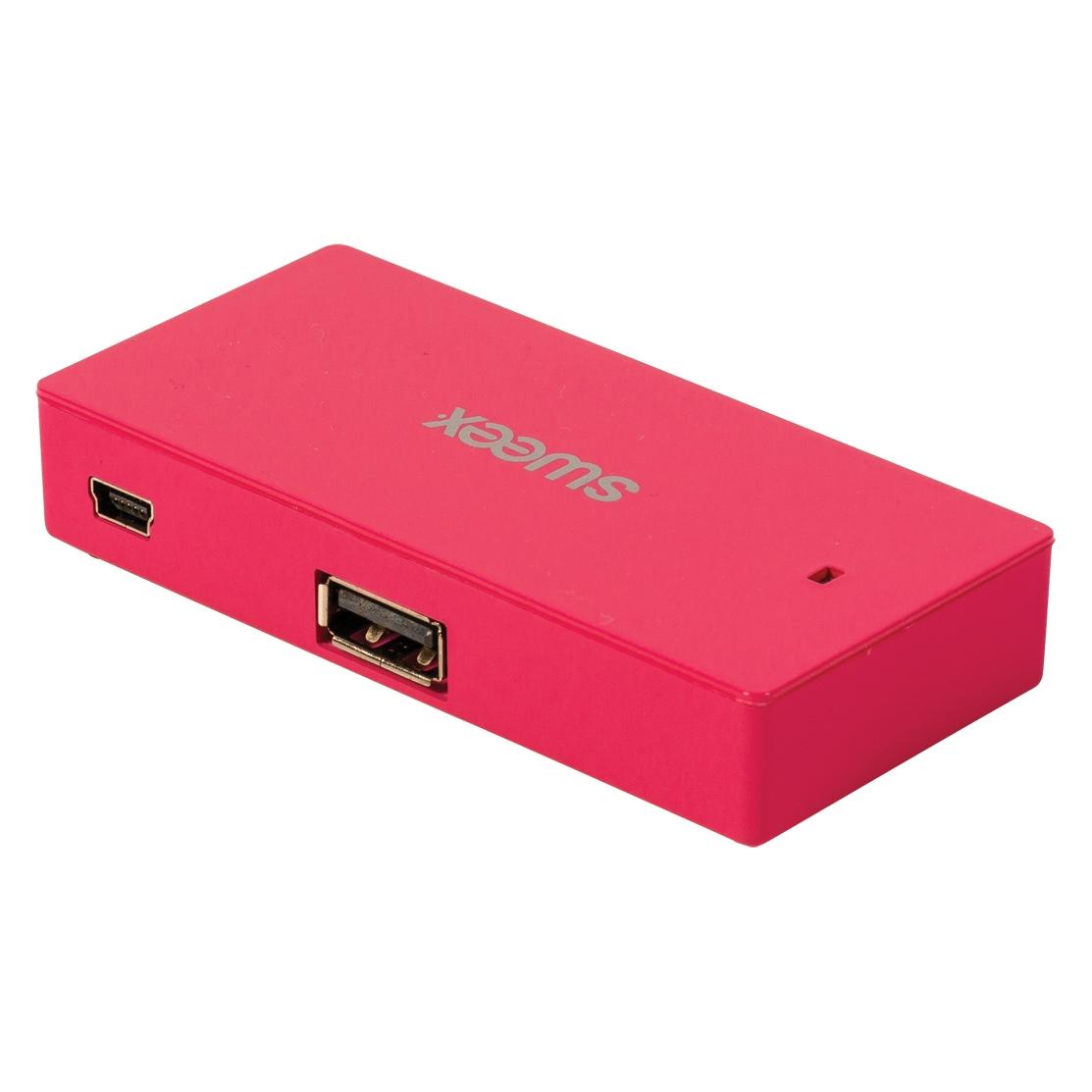 Sweex Paris fuchsiová / USB rozbočovač / 4 porty (4 Ports) (NPUS0480-09)