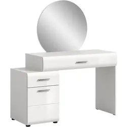 MID.YOU Schminktisch mit Spiegel ICE - B/H/T ca. 120.00x138.00x47.00