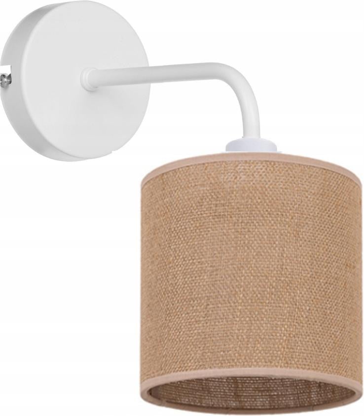 Moonlight Wandlamp met vierkante jute lampenkap in bohemien-stijl