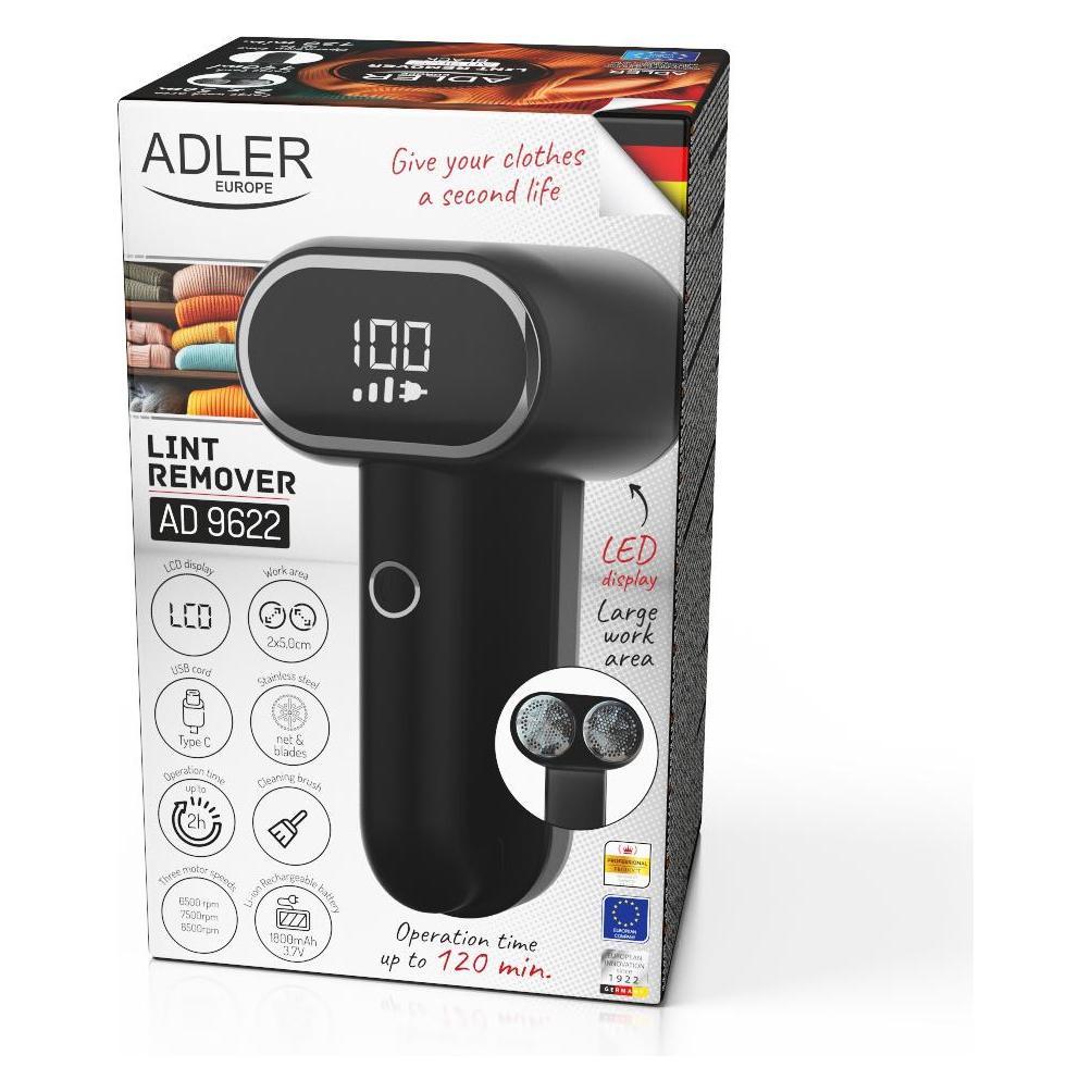 Adler Golarka do tkanin z wyświetlaczem LCD (ad_9622b)