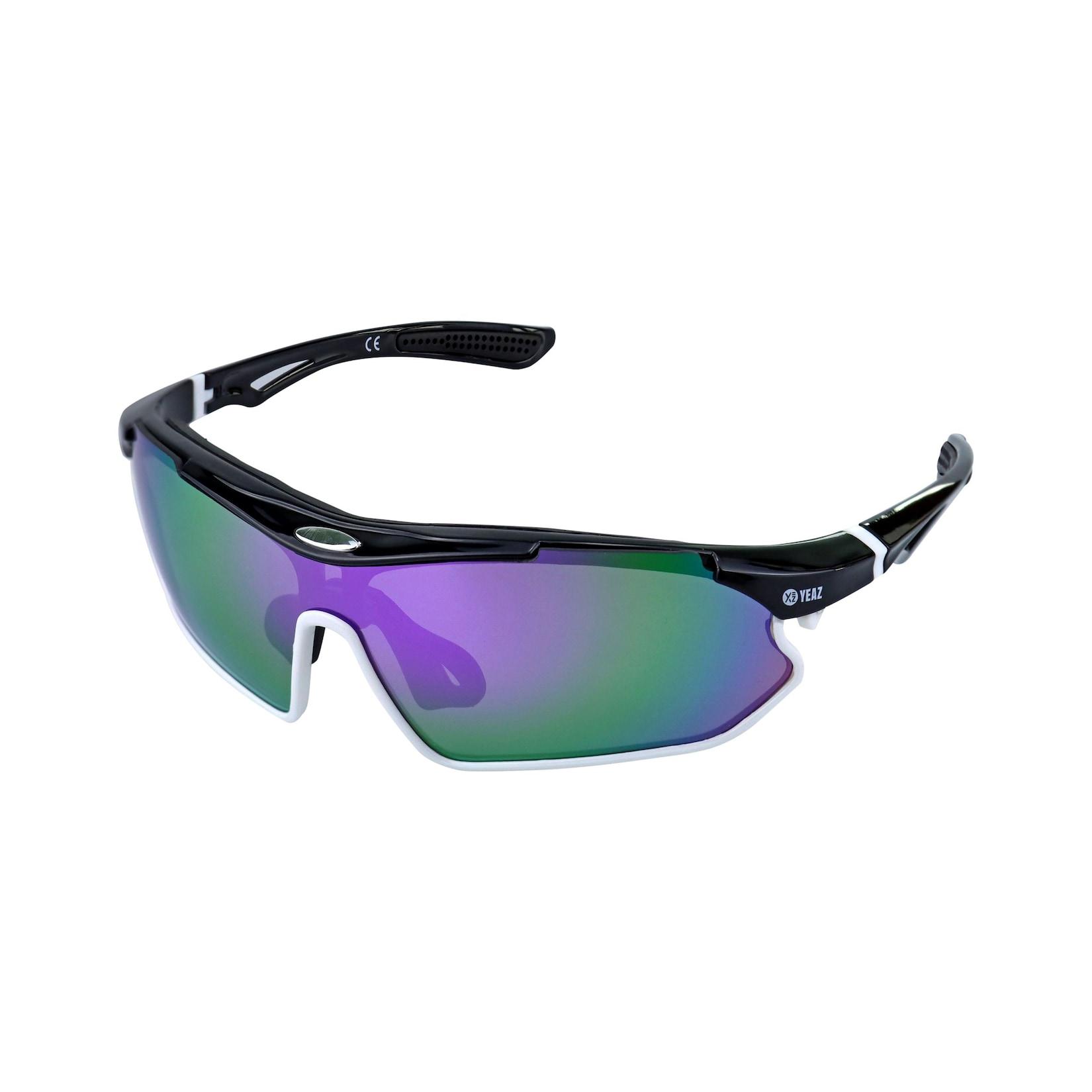 YEAZ Sport-Sonnenbrille schwarz/weiß/lila SUNRAY