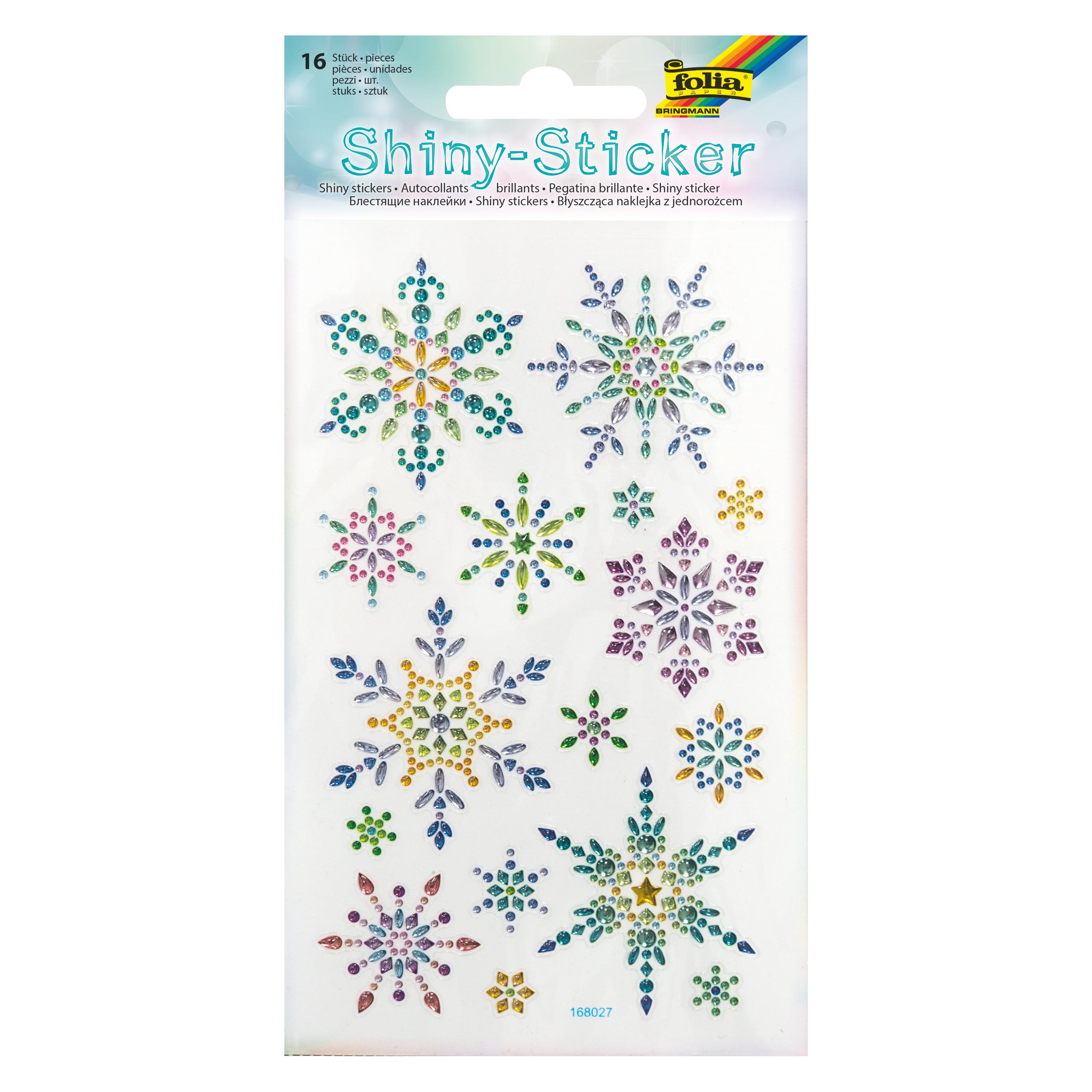 Folia Shiny Sticker SNOWFLAKE, 10x16cm (1 Sticker) (F18306)
