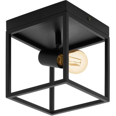 EGLO Deckenleuchte "SILENTINA", schwarz, 1, H: 21cm, 1 Stk., Leuchten, Wand-/Deckenleuchte, schwarz, Leuchtmittel exkl., Deckenspot