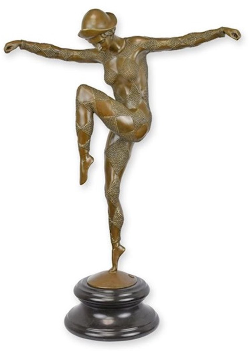 Harlequin Dancer Bronzen beeld sculptuur Hoogte: 69,8 cm
