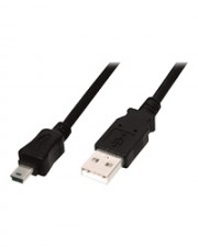 DIGITUS Assmann USB-Kabel USB Typ A 4-polig M Mini-USB B M 3 m (AK-300108-030-S)