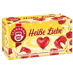 TEEKANNE Früchtetee Heiße Liebe 20 Stück Tassenportion Papierkuvert beige