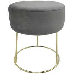 Hocker Marilyn Grau Samt