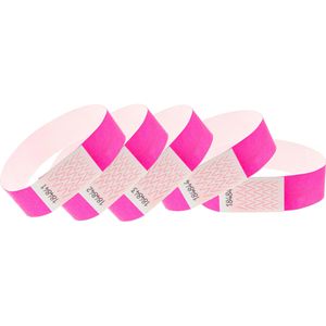 Wolf&Appenzeller Einlassbänder 172025, aus Tyvek, neonpink, 1000 Stück