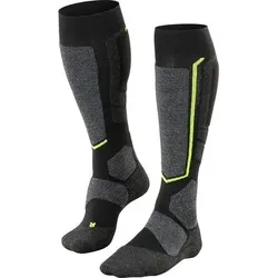 FALKE SB2 Unisex Kniestrümpfe Skiing, Größe 37-38 in Schwarz 3010