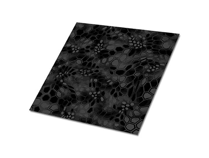 Decormat Selbstklebende Vinylfliesen Schwarz Dekoartikel Aufkleber Bodenbeläge PVC Satz von 9 Fliesen - 30x30 cm Wandfliesen für die Küche Fliesenaufkleber - Militärische Tarnung