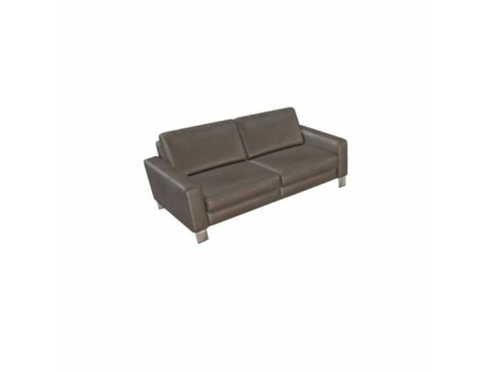 Couchliebe Hamburg 2,5- oder 3-Sitzer - Echtleder Torro granit - ohne Funktion - inkl. Kopfstütze - 2,5-Sitzer Sofas ohne Funktion Modern, Zeitlos