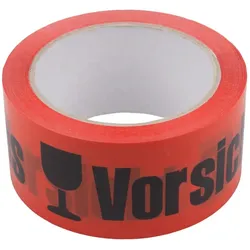 BB-Verpackungen GmbH 24 x Klebeband Vorsicht Glas (0,48 x 66 m)