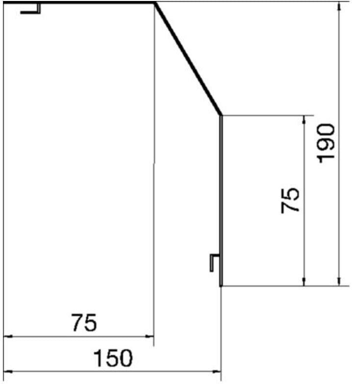 Tehalit Abdeckprofil RK 190 lgr ; hager (0492805)