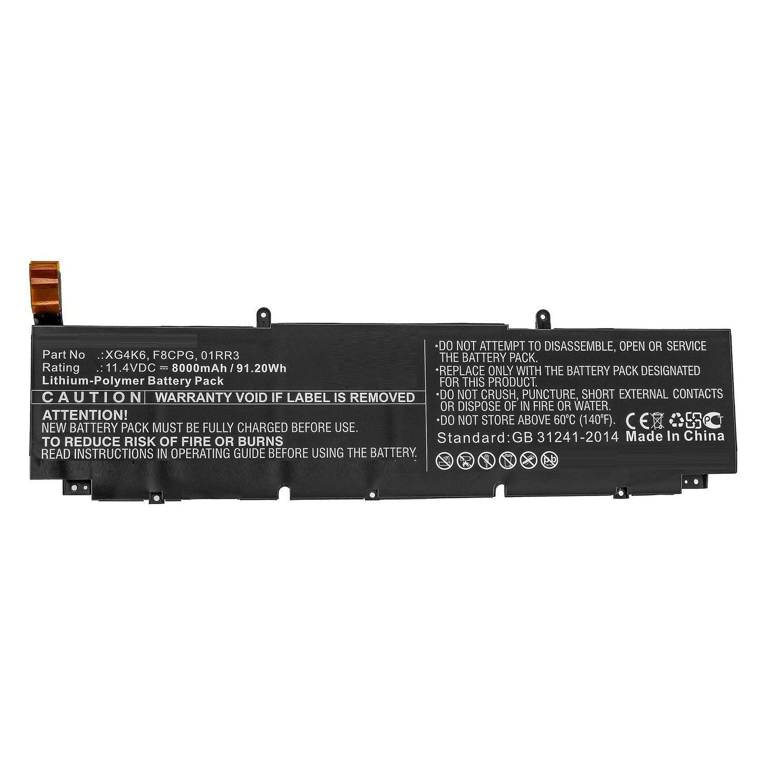 CoreParts Laptop Battery for Dell (8000 mAh) (MBXDE-BA0244)