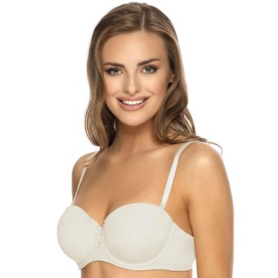 Multiway-BH VIANIA "Multiway Bügel BH Carola", Damen, Gr. 70, Cup E, beige (cream), Stoff, Obermaterial: 68% Polyamid PA. 19% Polyester PES. 13% Elasthan EL., BHs
