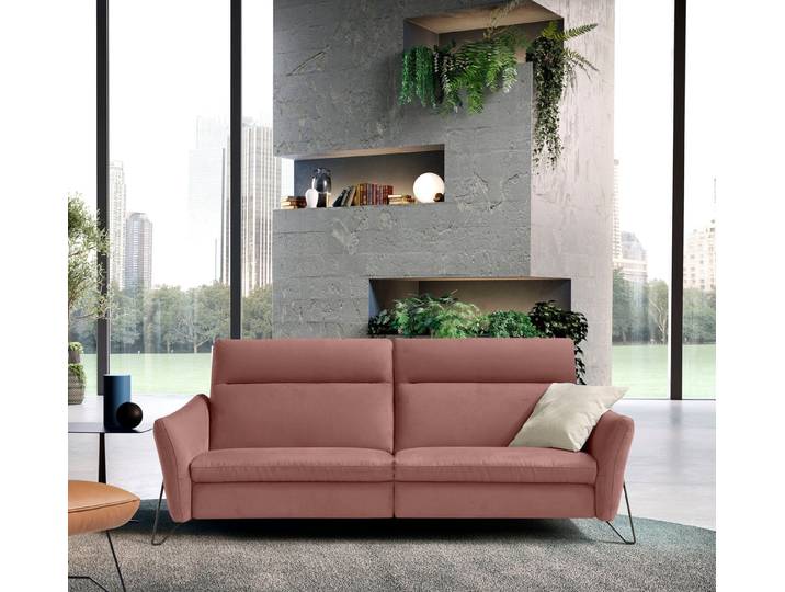 Egoitaliano 2-Sitzer Gaia, modern, elegant und super komfortabel mit hoher Rückenlehne, erstklassiger Sitzkomfort, Inkl. 2 Relaxfunktionen, mit Designfuß