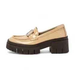 Art für Damen. 1137211KH003_082 Lederschuhe 1372 York beige (37), 3 bis 5 cm, Keine, Lässig, Klassisch