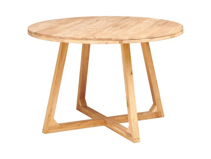 Mid.you Esstisch, Akazie, Holz, Akazie, vollmassiv, Holz, rund, U-Form, 120x76x120 cm, gastro- und objekttauglich, Esszimmer, Tische, Esstische, Esstische rund