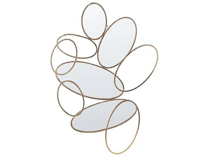 Wandspiegel Glamour Stil Dekoration zum Aufhängen 113 x 77 cm Gold Decize