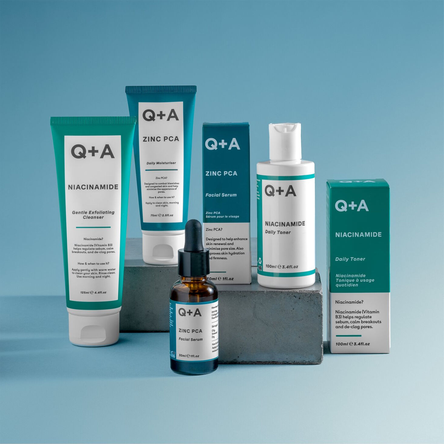 Q+A Niacinamide Gentle Exfoliating Cleanser 125ml