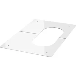 Abdeckblende DN100 weiß