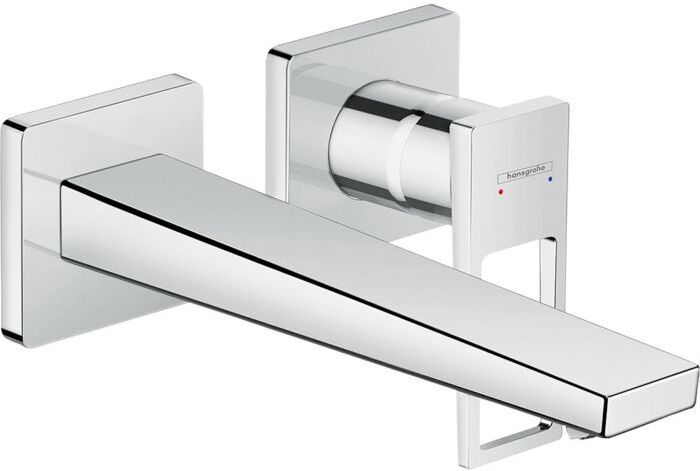 Hansgrohe Metropol Waschtischarmatur 74526000 chrom, für Wandmontage, Bügelgriff, 225mm