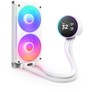 NZXT CPU-Kühler Kraken Elite 240 RGB, RL-KR24E-W2, PWM, AiO-Wasserkühler, für Intel & AMD, ARGB-LED, weiß
