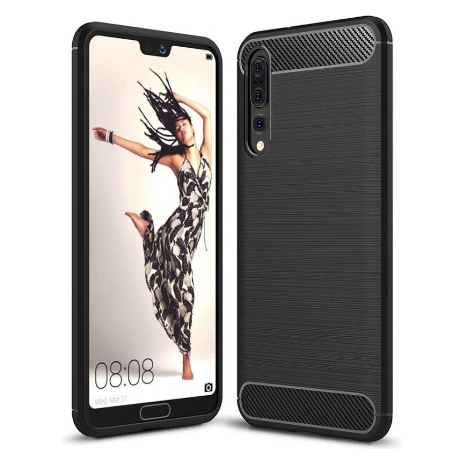 Screenguard Huawei P20 Pro Hülle Carbon Brushed Soft TPU (Huawei P20 Pro) (00023584)