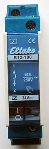 Eltako R12-100-24V DC Schaltrelais Nennspannung: 24V Schaltstrom (max.): 8A 1 Schließer 1St.