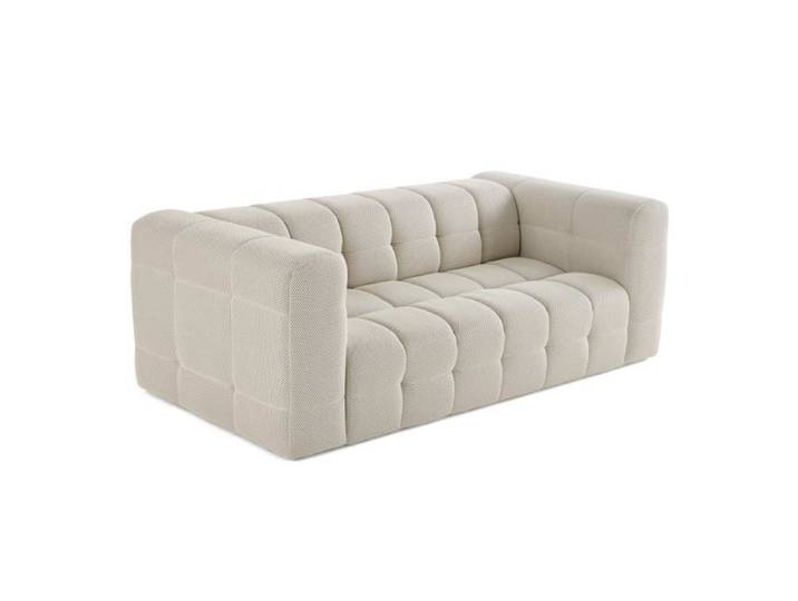 Suzano - canapé 3 places - en tissu mailles 3D - Beige