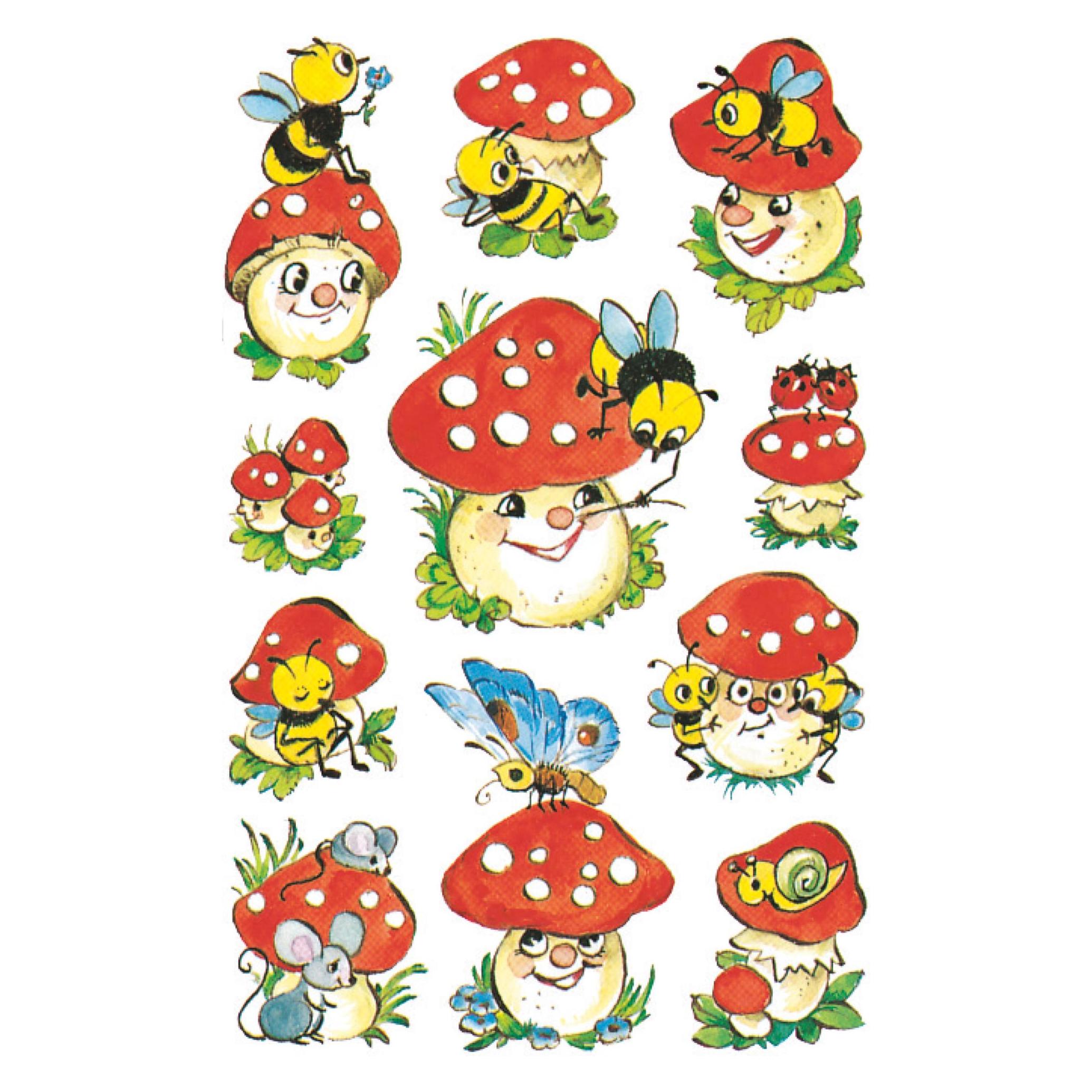 Z-Design Aufkleber Pilze (33 Sticker) (4304)