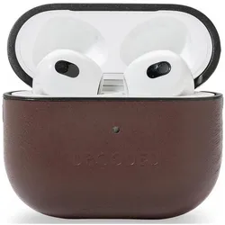 Decoded Leather AirCase für Apple Airpods 3G (Kopfhörer Hülle), Kopfhörertasche + Schutzhülle, Braun