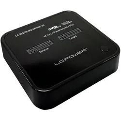 LC-Power USB3.2 Docking Station f.zwei NVMe-M.2-SSDs,USB-C, SSD + Festplatte Zubehör