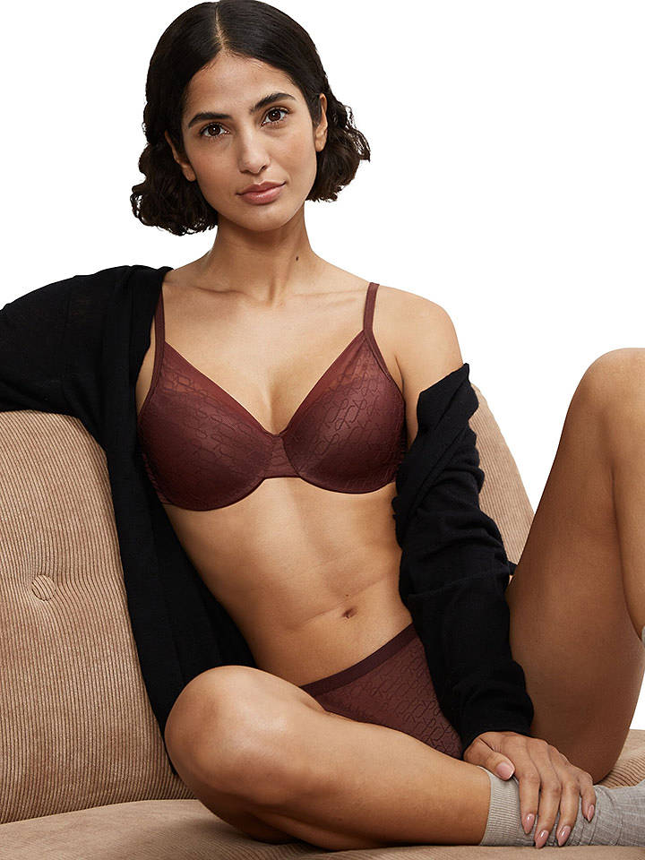 Triumph Bügel-BH "Signature Sheer" in Dunkelbraun - 70B