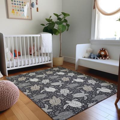Addison Rugs Premium Washable Super Soft Coastal Turtles Mayfield Rug