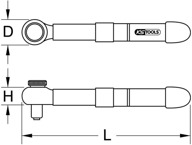 KS Tools Mini-clé dynamométrique 3/8