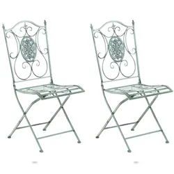 CLP 2er Set Klappstühle Sibell antik-grün