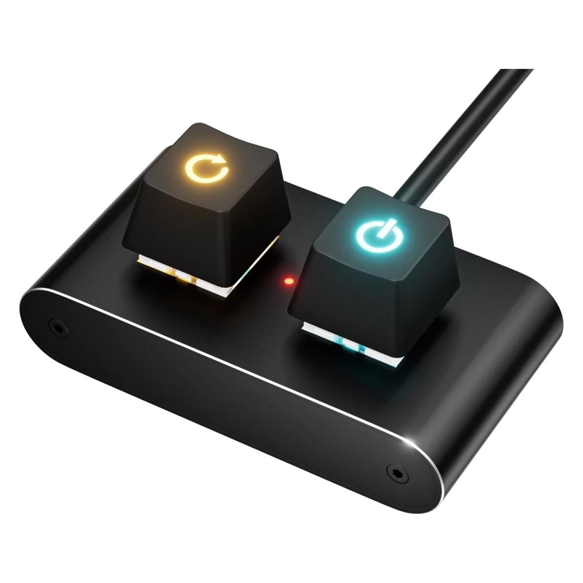 PowerGuard Mainboard Key Cap Power On-Off & Reset Switch with LED for ATX Motherboards (00036583)